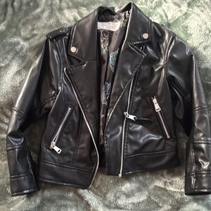 Black Leather Biker Jacket